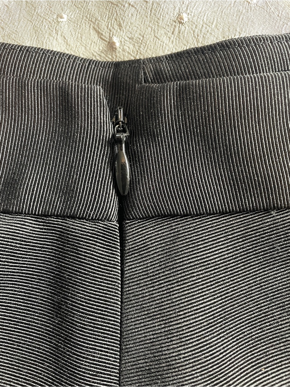 Zara Black Pleated A-Line Skirt with Sheer Panel size 12 - Picture 8 of 10